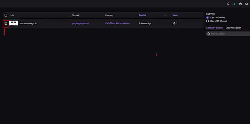 twitch how to delete one or more clips on