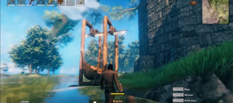 valheim how to make a boat swing