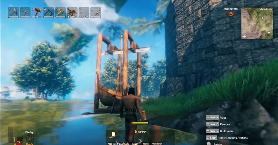 Valheim: How To Make A Boat Swing