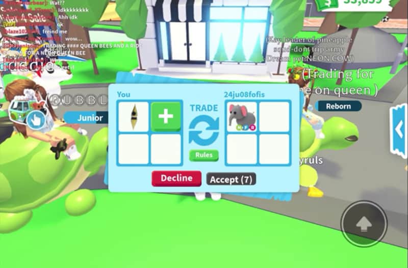 Trading adopt values me Roblox: All