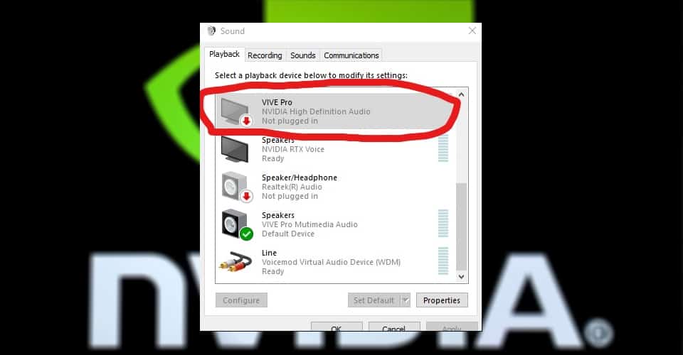 Nvidia Audio Not Plugged In [Latest Error Fix]