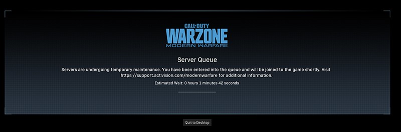 how to fix cod warzone server queue bug failed to load game error