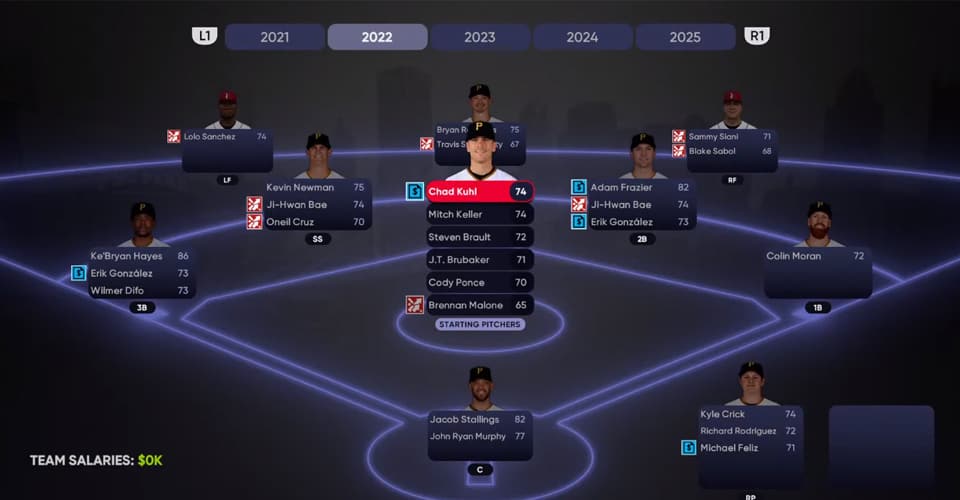 MLB The Show 21: How to Use Depth Chart