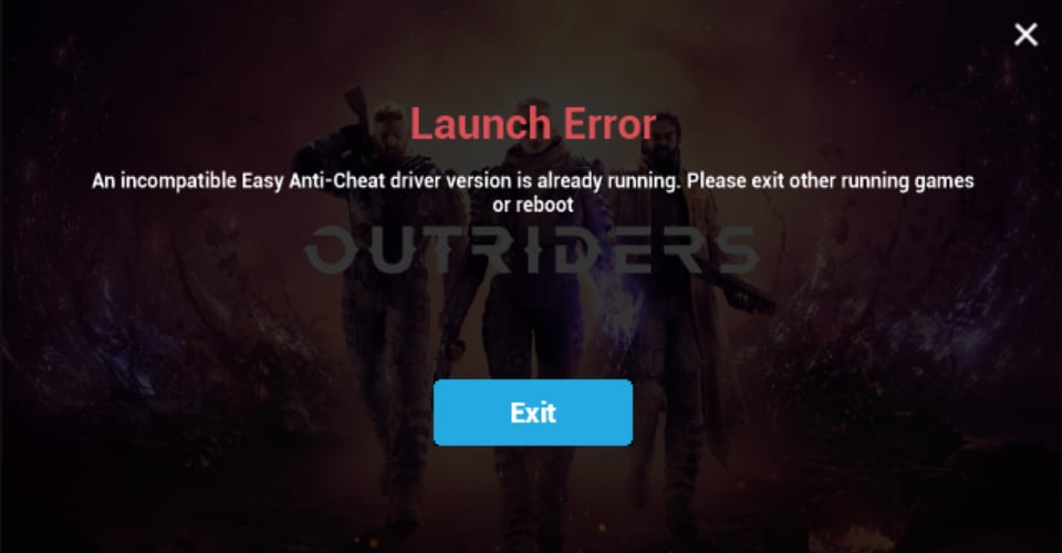 outriders how to fix anti cheat error