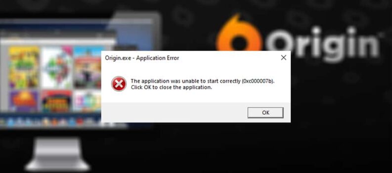 easy fix origin error 0xc00007b unable to start correctly