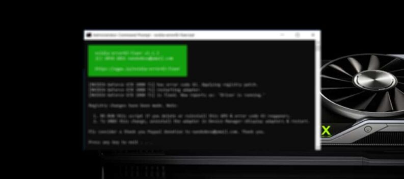 nvidia egpu how to fix error code 43