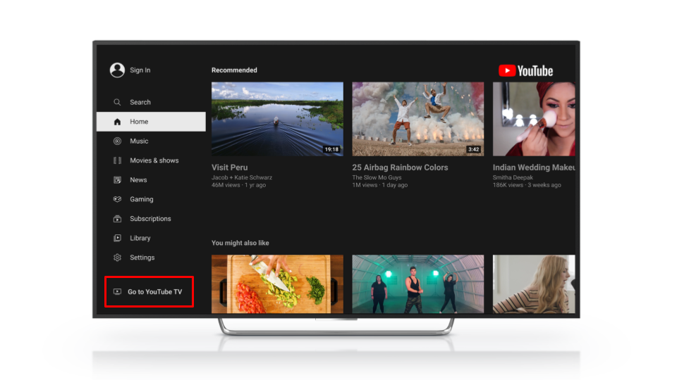 YouTube TV is now a part of the YouTube app on Roku