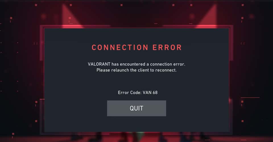 Valorant Error Code 68: What It Is & How to Fix It