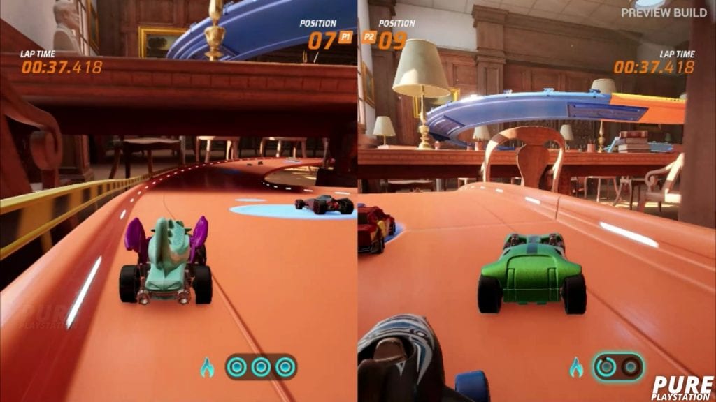 hot wheels unleashed split-screen gameplay