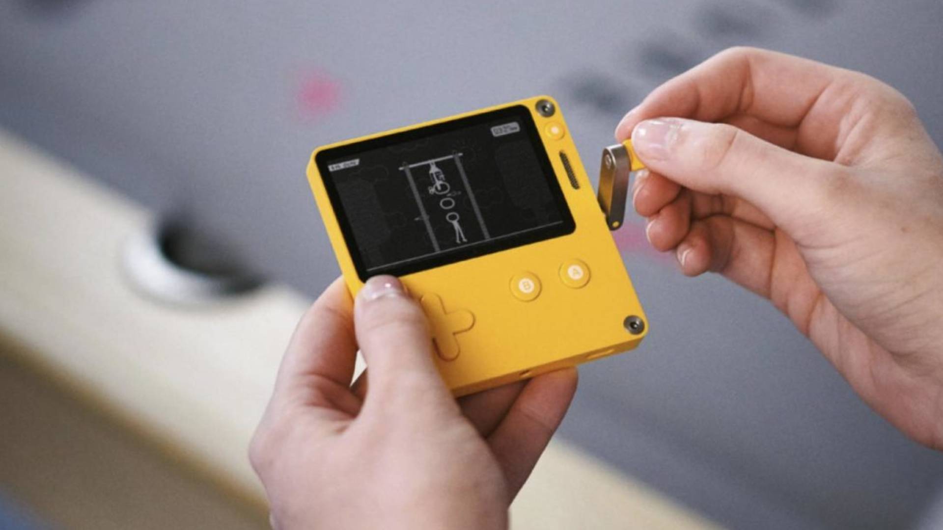 Playdate, that weird handheld console with the crank, will start pre-orders in July