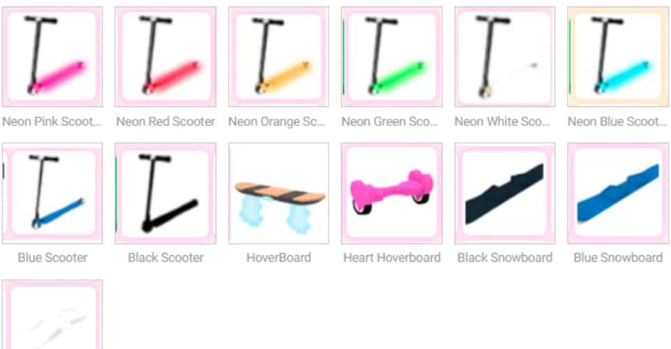 adopt me how much is the neon scooter worth