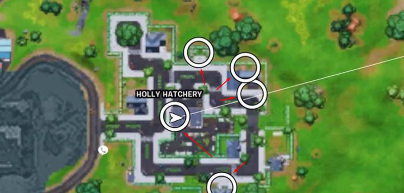 fortnite give welcome gifts to aliens in holly hatchery all locations