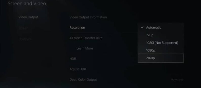how to change resolution on ps5 improve graphics