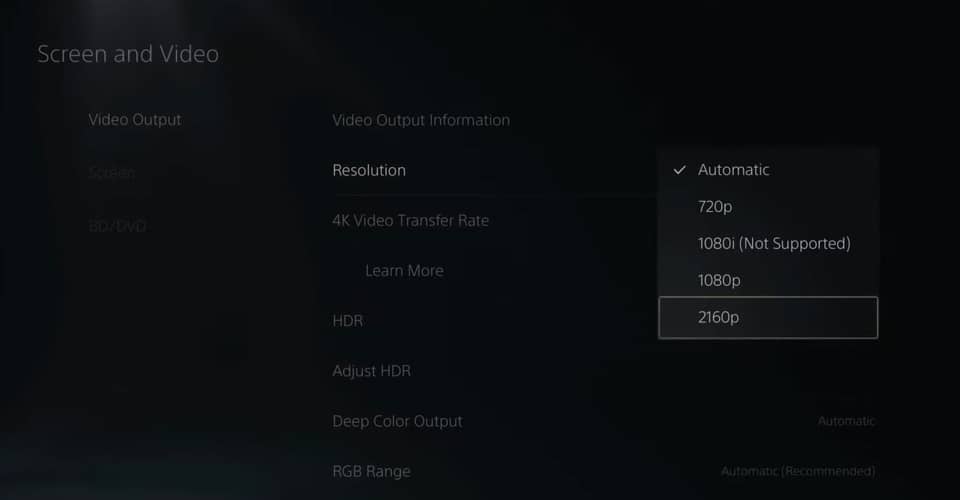 how to change resolution on ps5 improve graphics