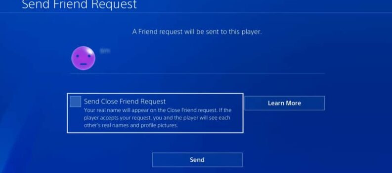 how to send a friend request on ps4 accept requests