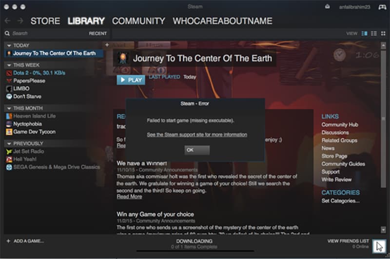 technical issues - Steam isn't downloading a game but it thinks it is  ('missing executable' error message) - Arqade