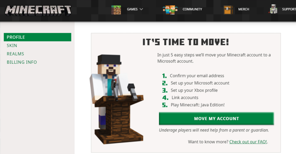How To Migrate Minecraft Account To Microsoft