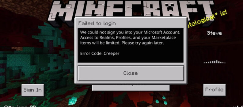 minecraft how to fix error code creeper solution