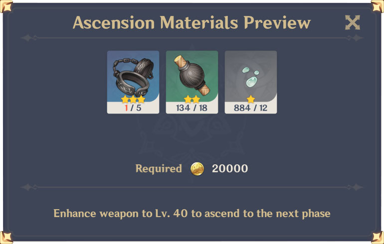 weapon ascension preview