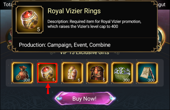 v13 royal vizier rings
