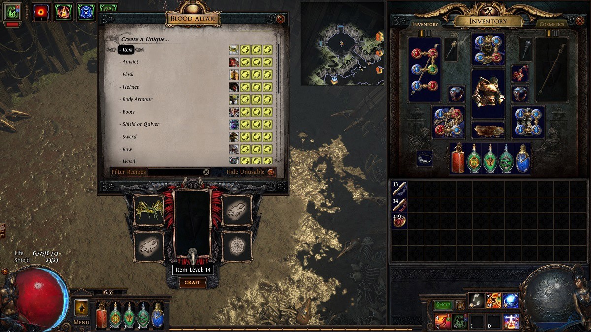 How to Use the Blood Altar in Path of Exile