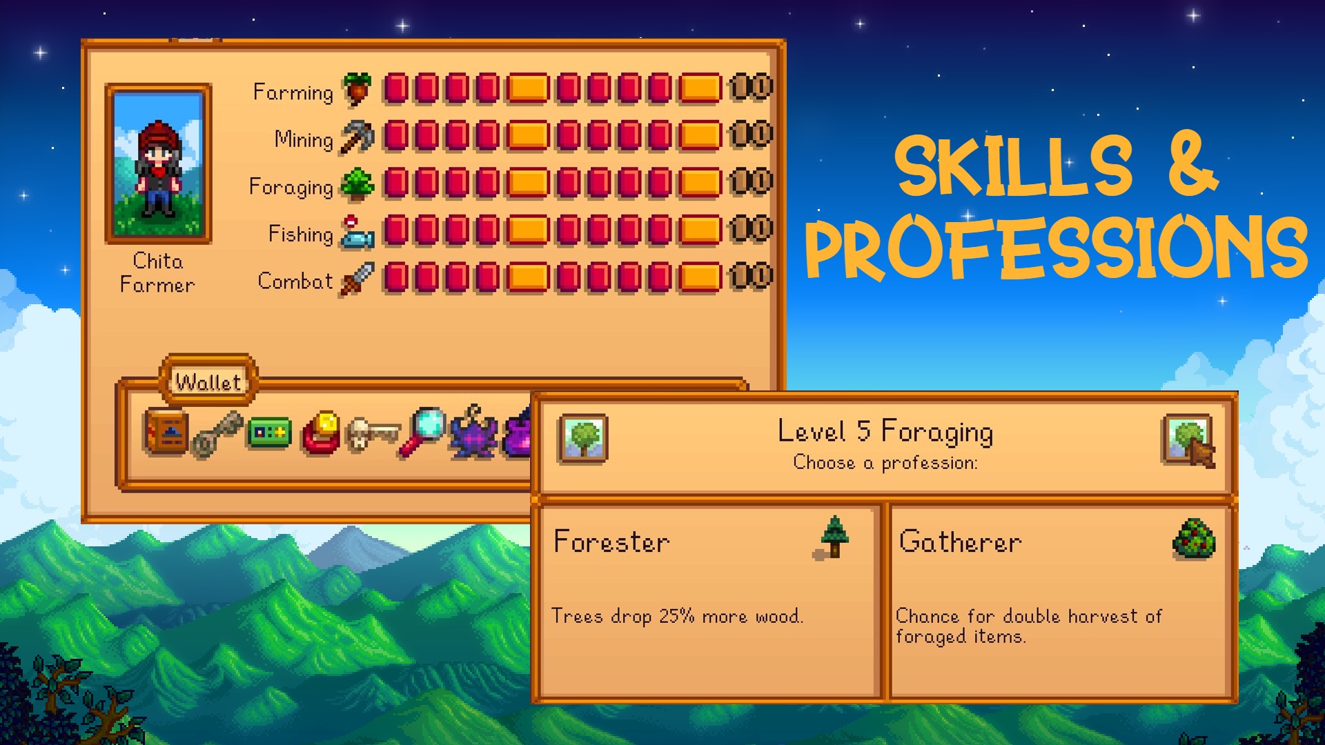 Stardew Valley: Skills and Professions Guide