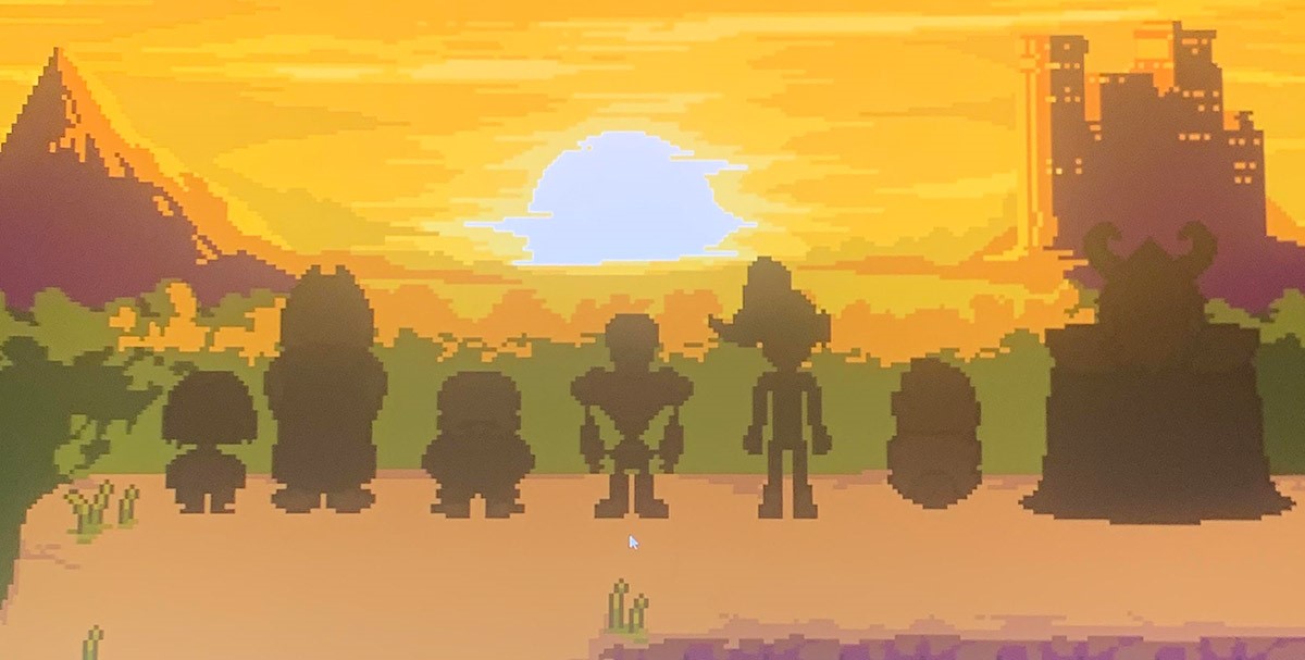 Undertale tower. Dusk game Pacifist.