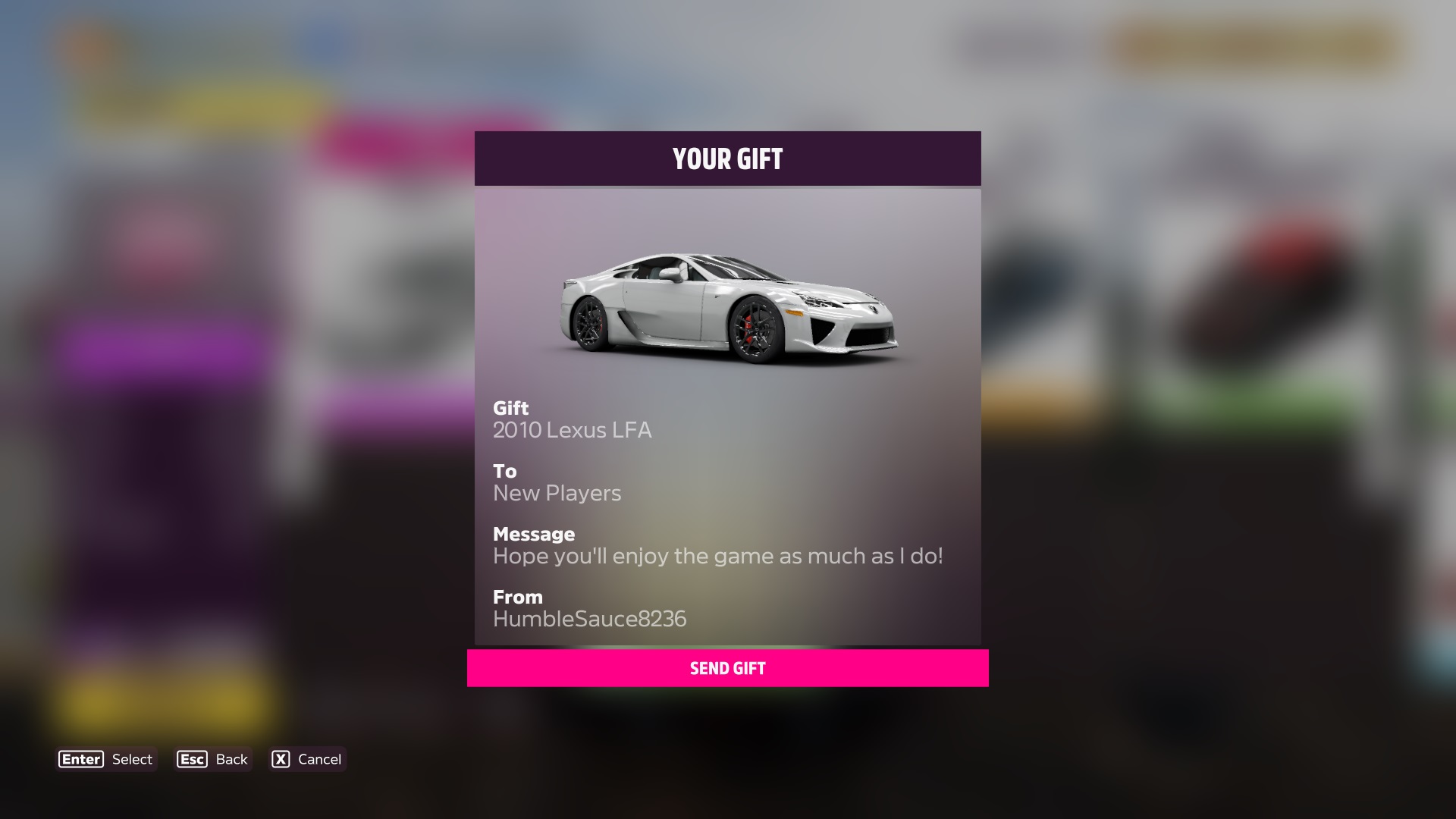 Forza Horizon 5: How To Gift Drop Cars