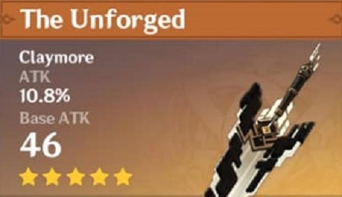 The Unforged card