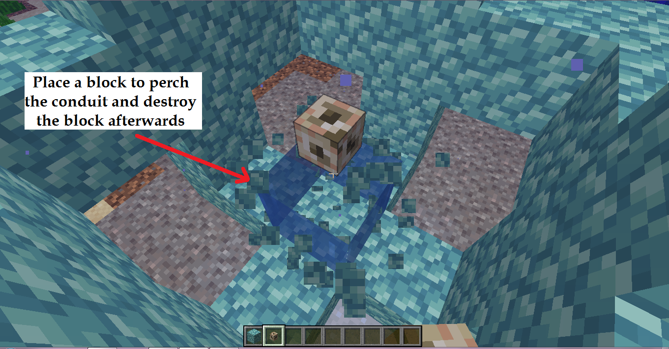 How To Activate A Conduit In Minecraft