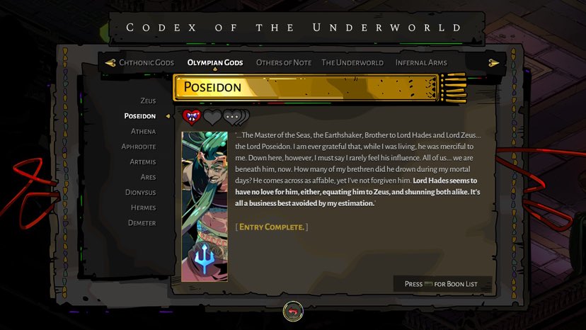 Hades: Poseidon Boon Guide