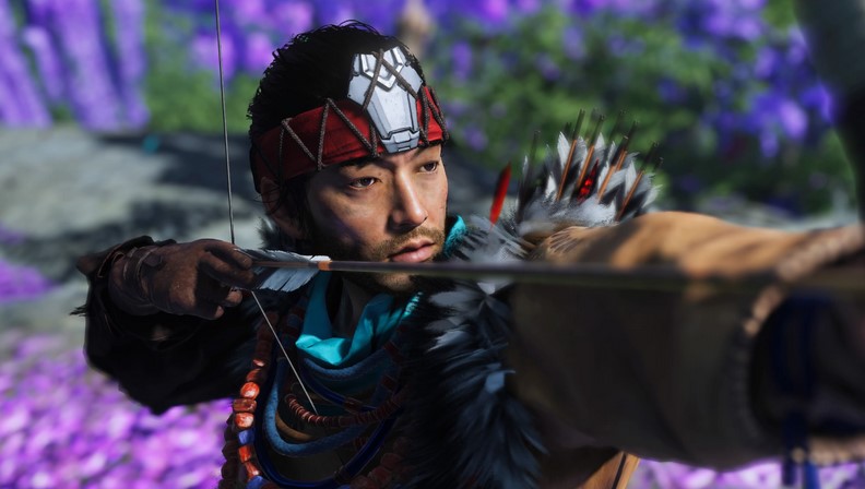 New Ghost of Tsushima Update Gives Jin a Skin from Horizon Forbidden West