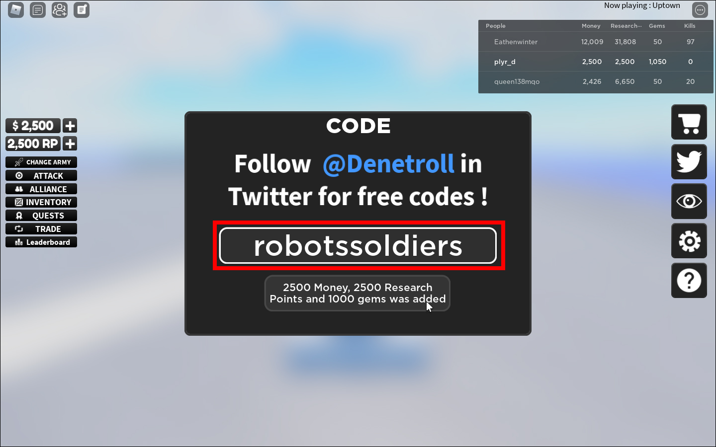 UPDATED* All Roblox Noob Army Tycoon Codes (February 2022)