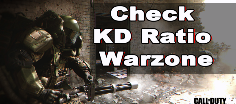 Check KD Ratio Warzone