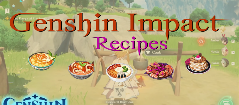 Genshin Impact Recipes List