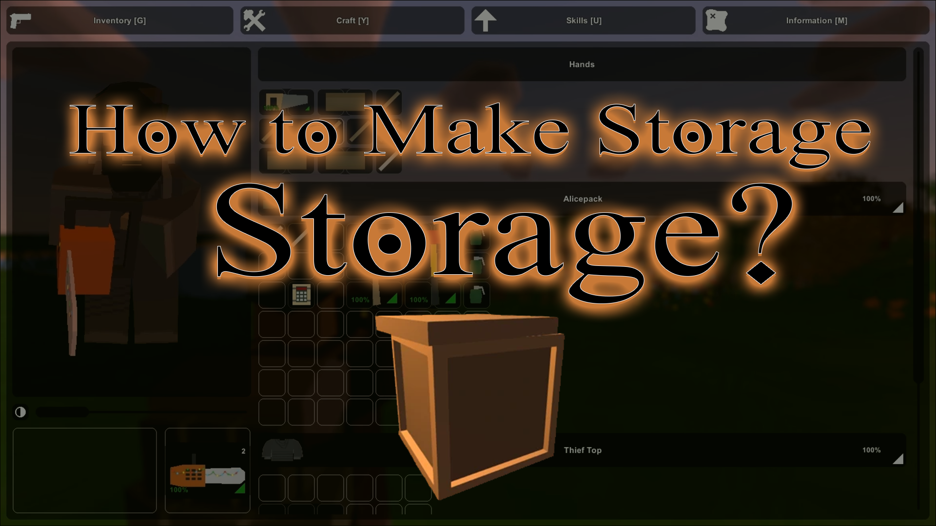 Unturned How to Make Storage 35