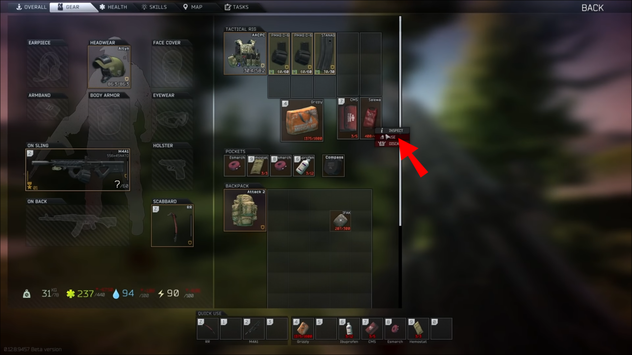 Escape From Tarkov How to Heal Heavy Bleeding Player Assist Game