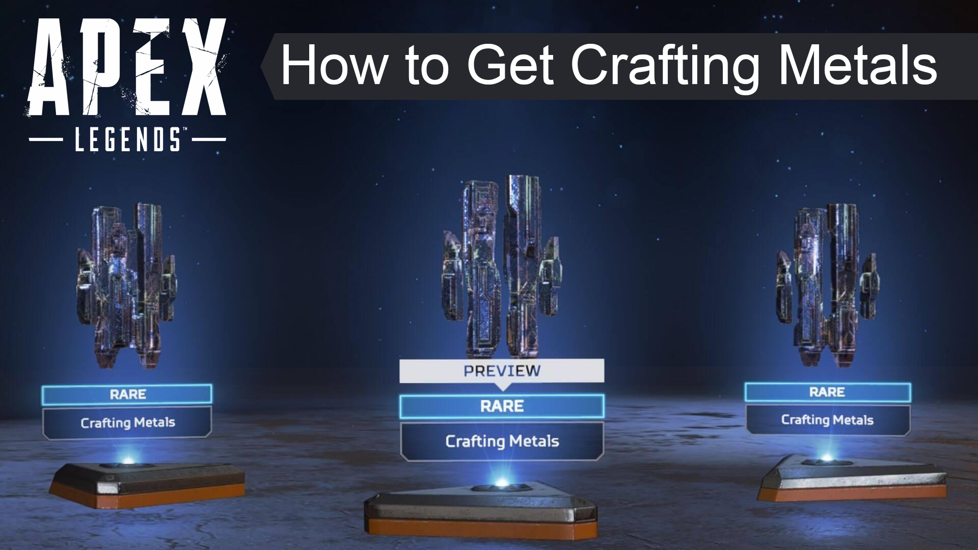 pex Legends How to Use Crafting Metals