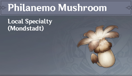 A screenshot of Philanemo Mushroom in Genshin Impact