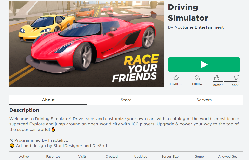 Driving Simulator Codes on