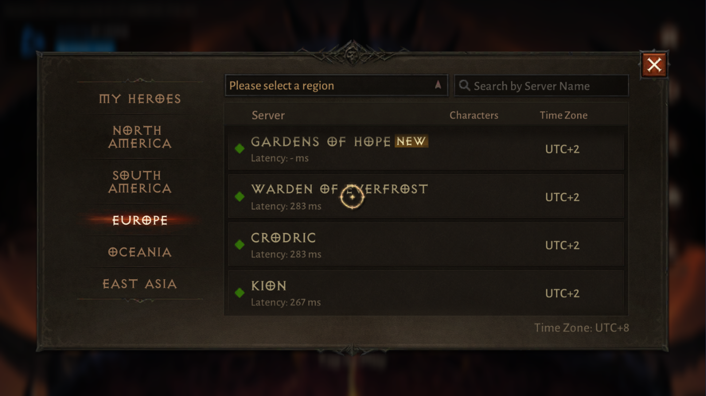 Diablo Immortal How to Change Servers Player Assist Game Guides