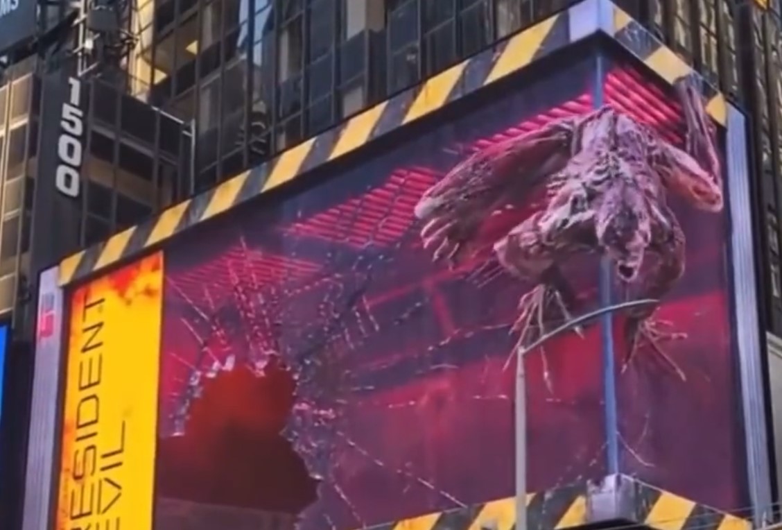 This Resident Evil Illusion Billboard will Scare the Pants Off You