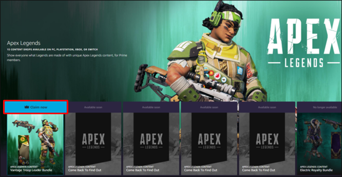 How to link Amazon Prime Gaming with Apex Legends 5