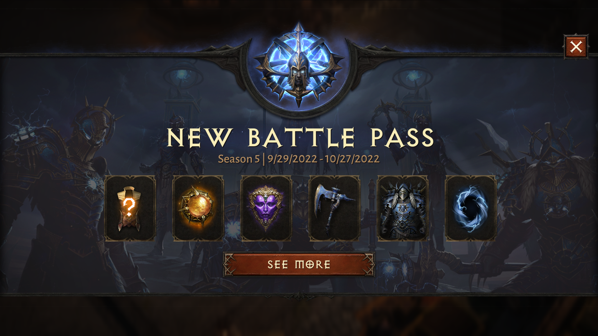 Diablo Immortal: Season 5 Battle Pass Rewards List