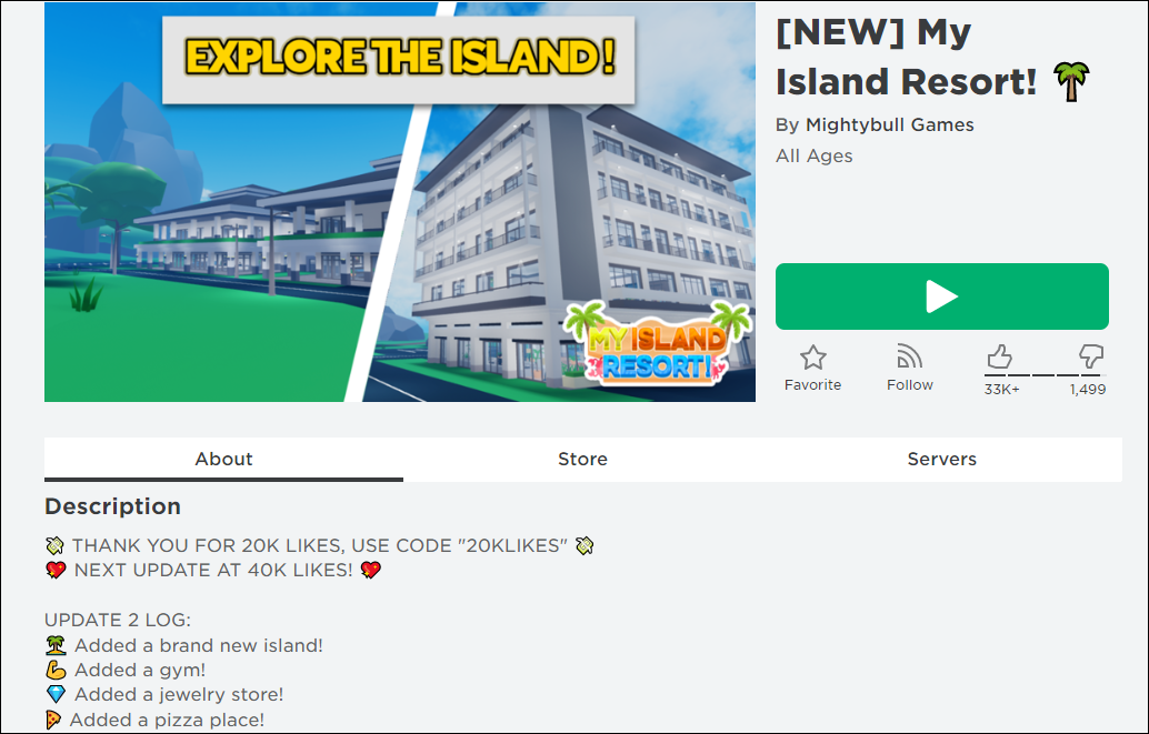 Roblox - My Island Resort Codes (september 2023) - Critical Hits