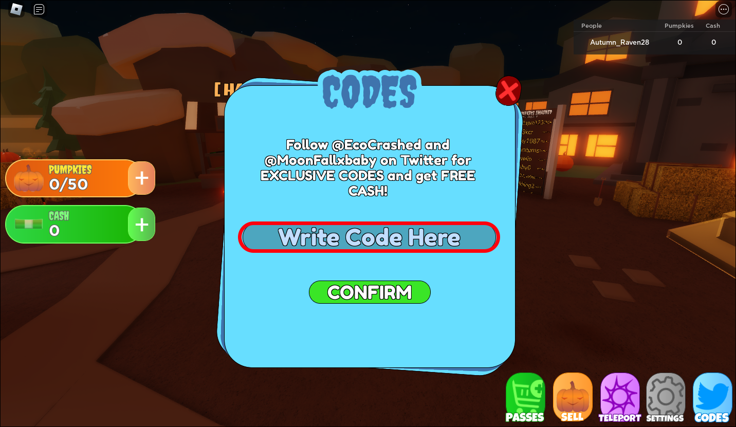 Pumpkin Smashing Simulator Codes - Try Hard Guides