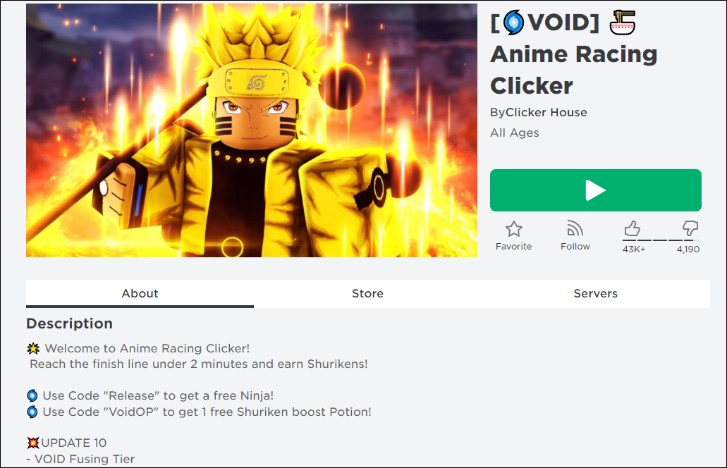 Roblox: Anime Race Clicker Codes (September 2022)