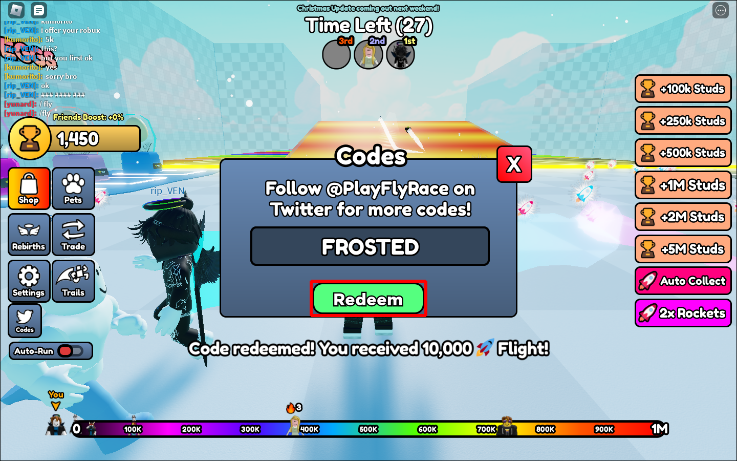 All Fly Race Codes(Roblox) - Tested December 2022 - Player Assist