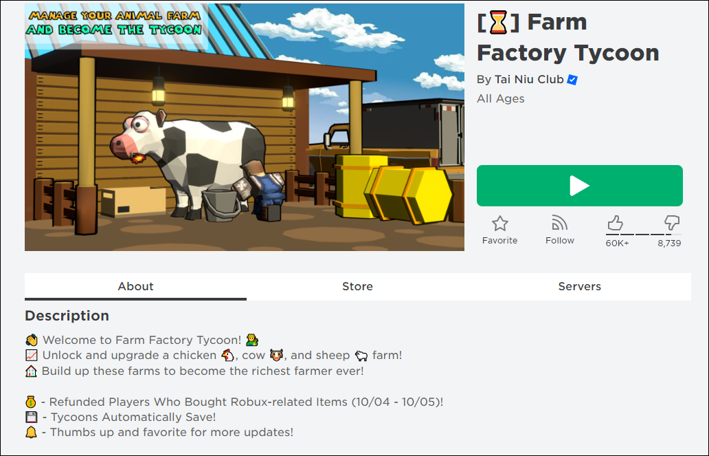Roblox  Farm Factory Tycoon Codes (Updated August 2023