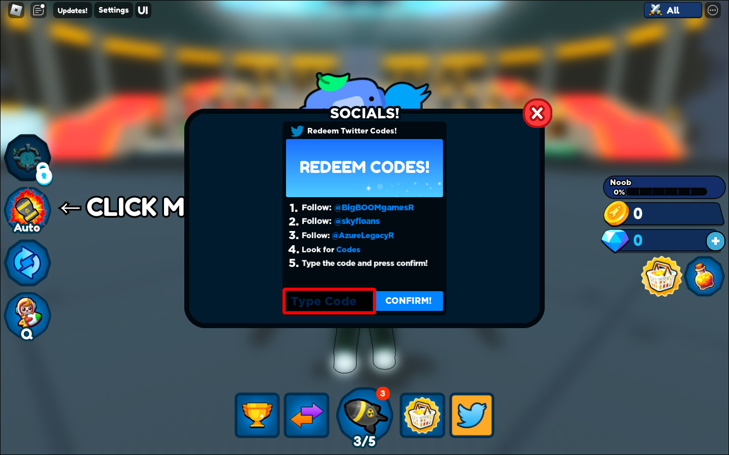 Nuke the Noob Simulator Codes - Roblox - December 2023 